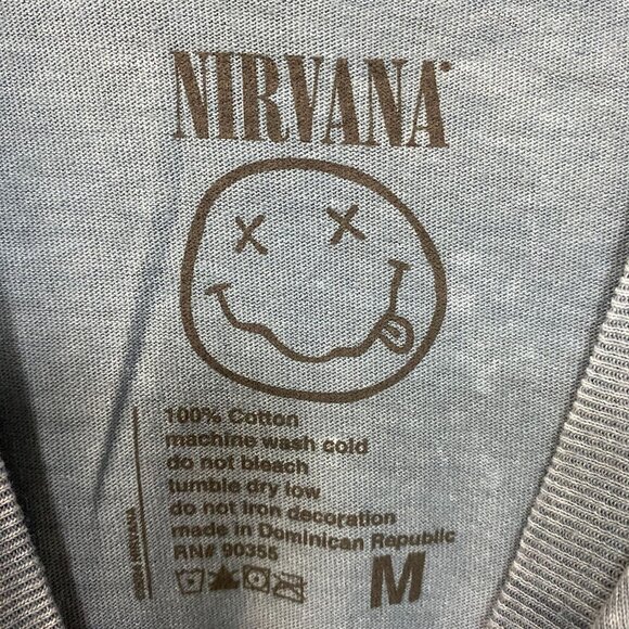 Nirvana Nevermind Album Dead Smiley Grunge T-Shirt Medium - Picture 4 of 4